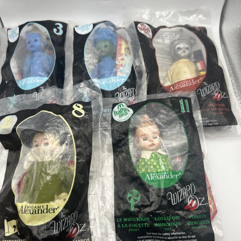 McDonald's Wizard of Oz Madame Alexander Happy Meal Toy 2008 Set Of 5 Sealed